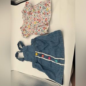 Adorable and colorful 6-9 month  two piece set